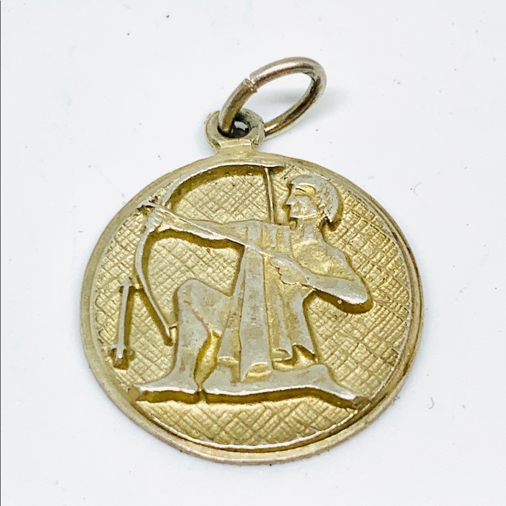 925 Sterling Silver Vtg Sagittarius Zodiac Charm